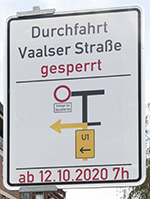 Ulrich Simons - Sperrung Vaalser Straße